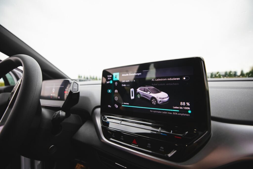 ev car dashboard